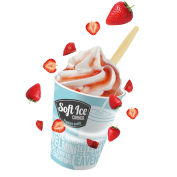 Shuffle Aardbei,Soft Ice Corner;4,95